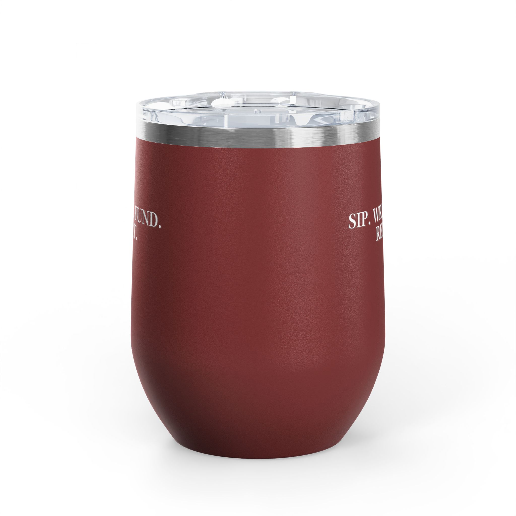 Sip. Write. Fund. Repeat. Wine Tumbler, 12oz - Image 12