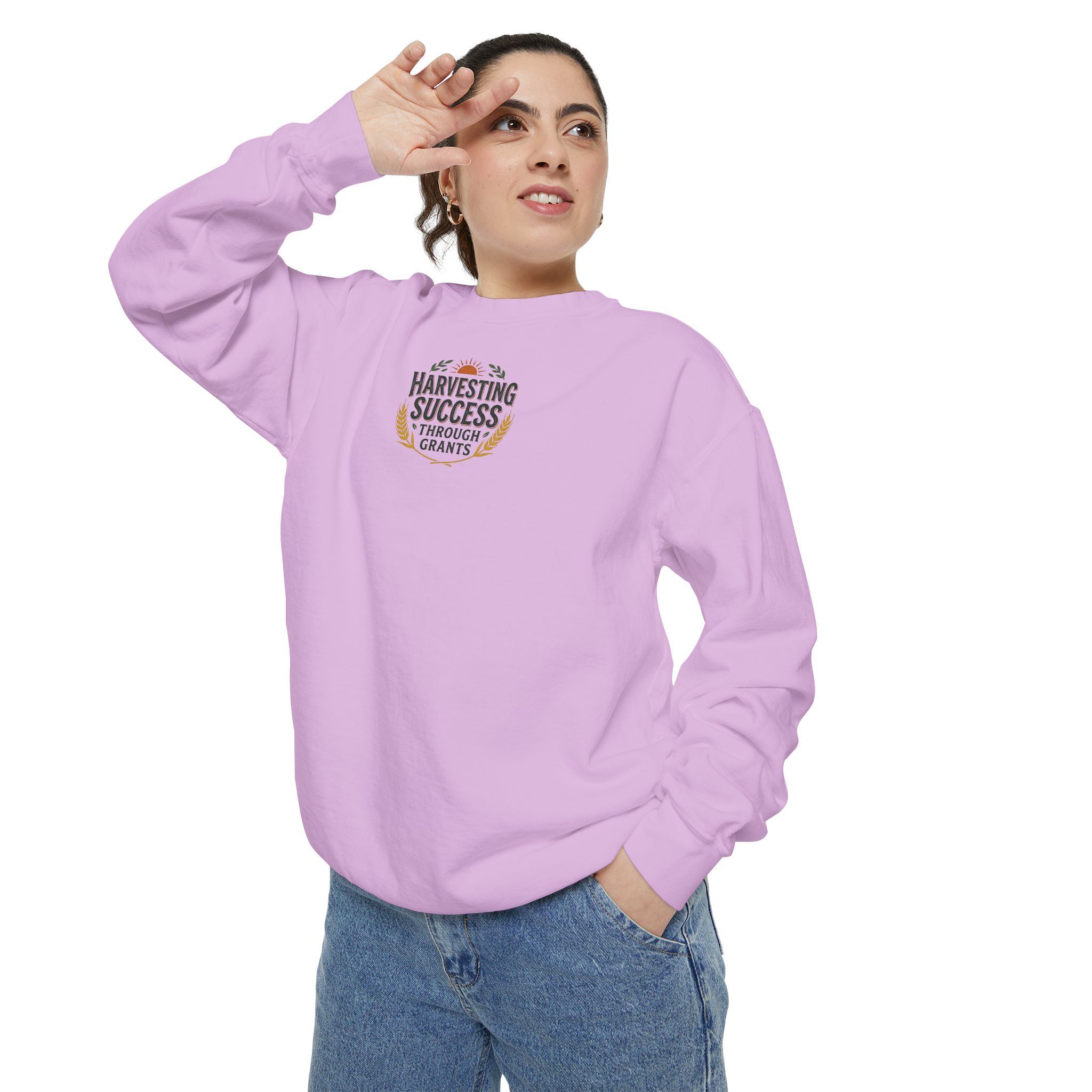 Harvesting Success Through Grants Unisex Garment-Dyed Sweatshirt - Image 7