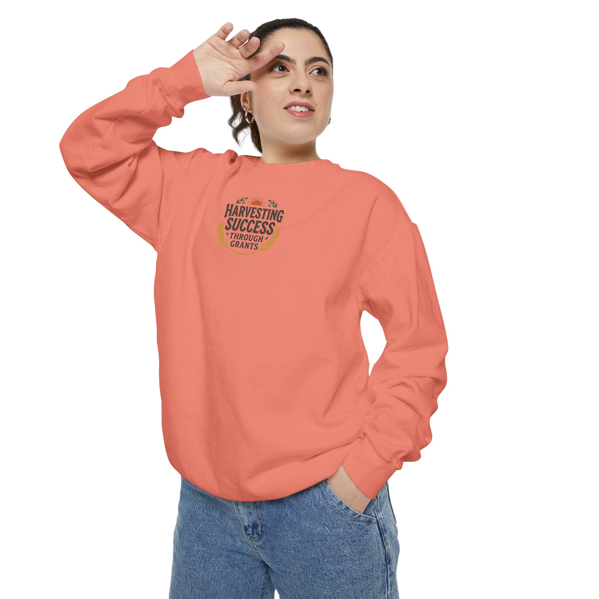 Harvesting Success Through Grants Unisex Garment-Dyed Sweatshirt - Image 23