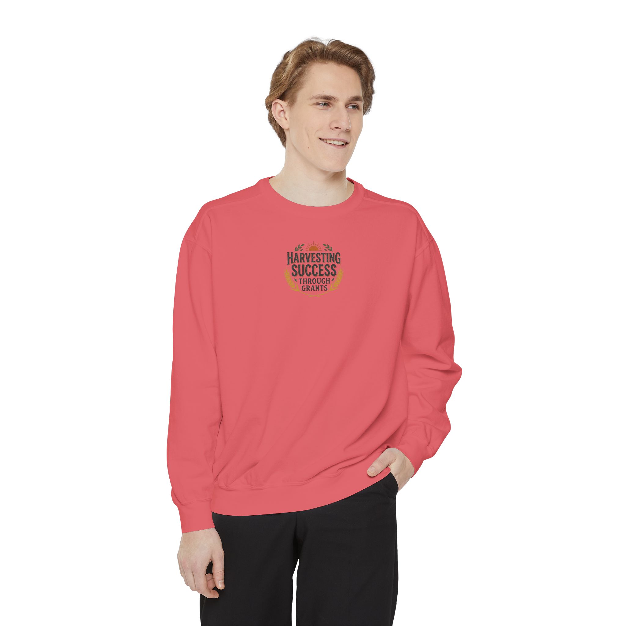 Harvesting Success Through Grants Unisex Garment-Dyed Sweatshirt - Image 35