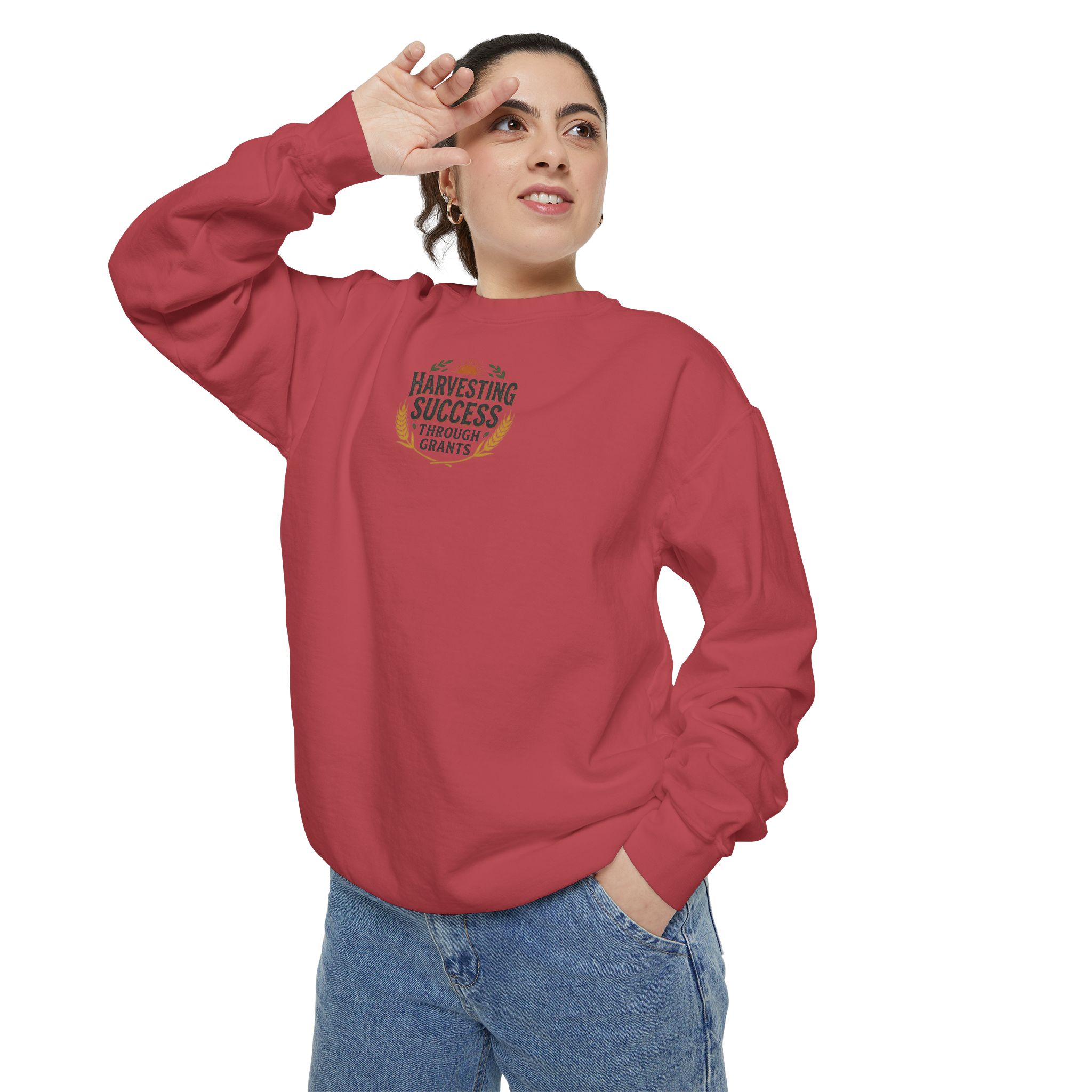 Harvesting Success Through Grants Unisex Garment-Dyed Sweatshirt - Image 47
