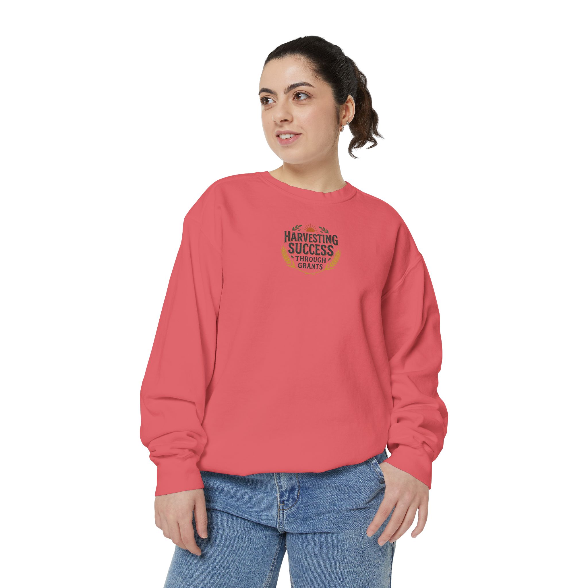 Harvesting Success Through Grants Unisex Garment-Dyed Sweatshirt - Image 37