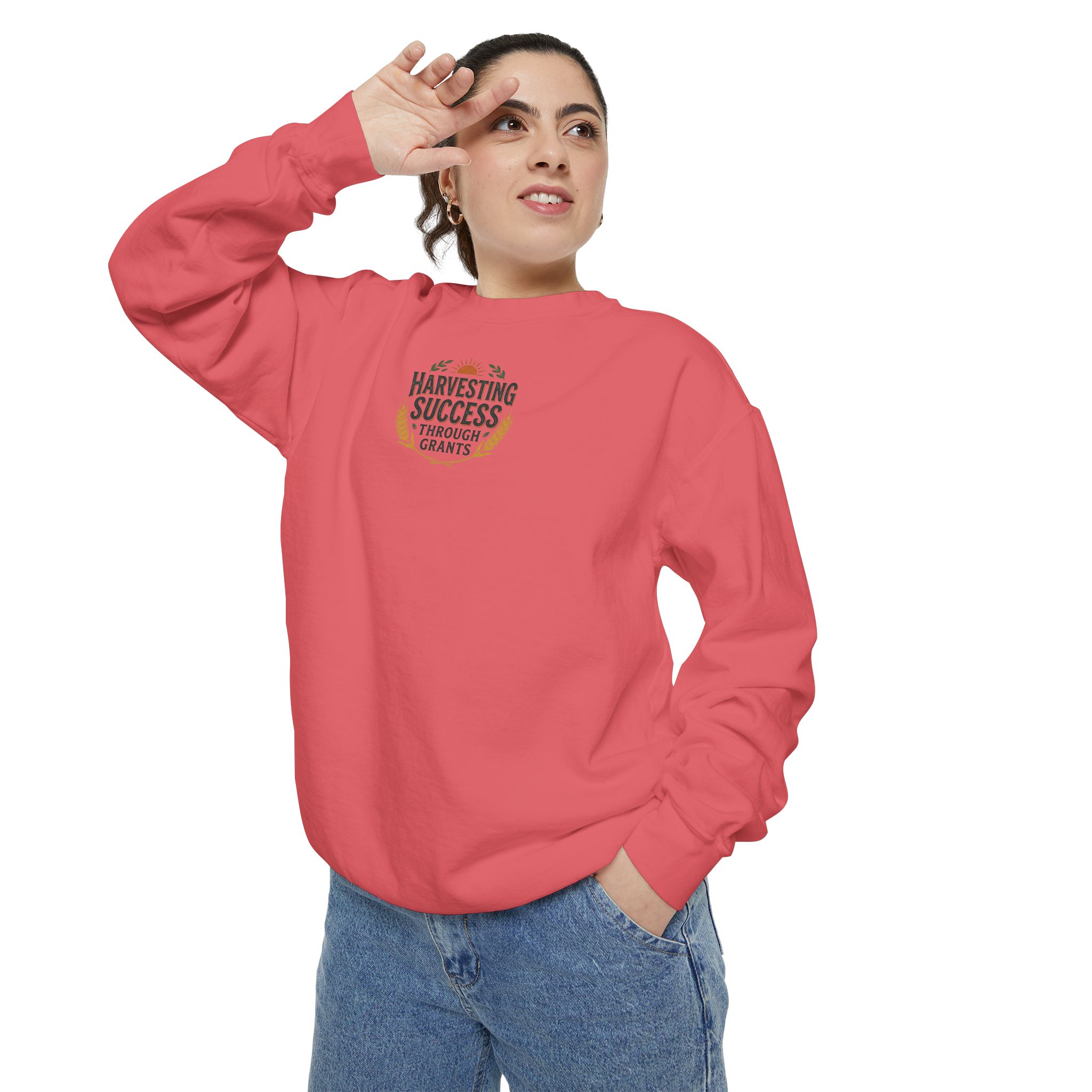 Harvesting Success Through Grants Unisex Garment-Dyed Sweatshirt - Image 39