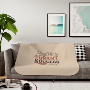 Cozy Up to Grant Success Beige Sherpa Blanket