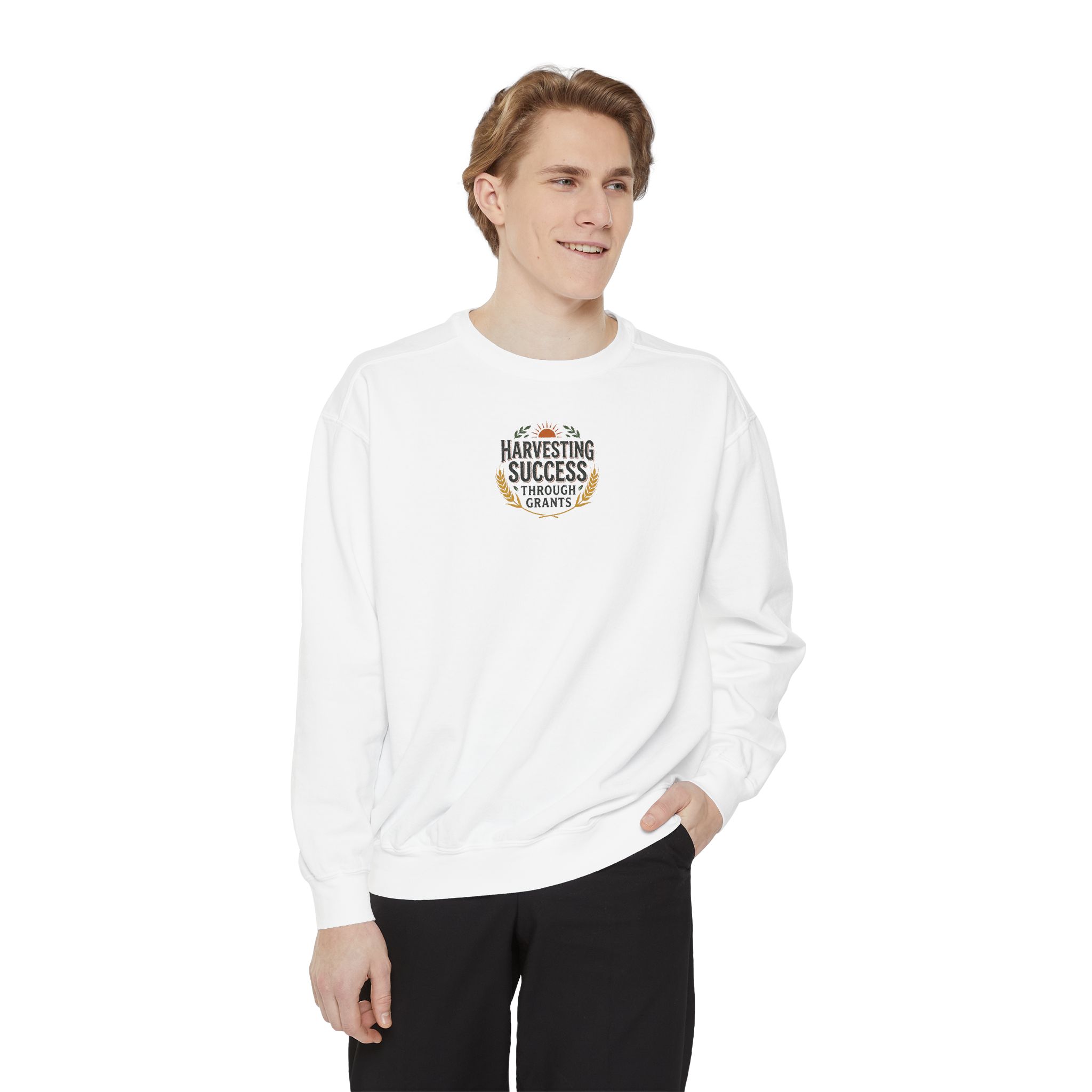Harvesting Success Through Grants Unisex Garment-Dyed Sweatshirt - Image 11