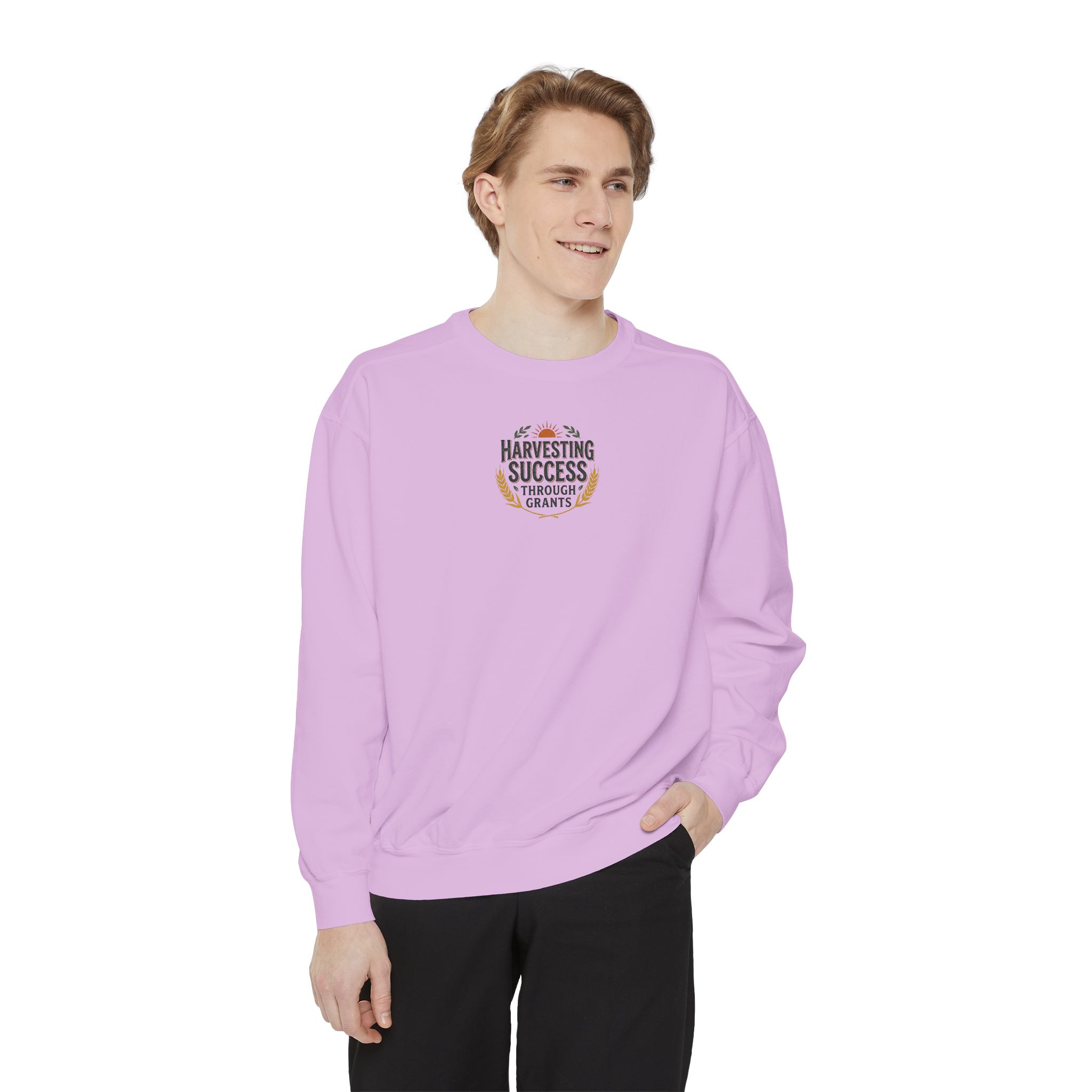 Harvesting Success Through Grants Unisex Garment-Dyed Sweatshirt - Image 4